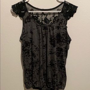 Burnout Lace Tee